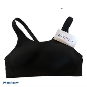 Athleta Advance Bra Black NWT Adjustable 40C